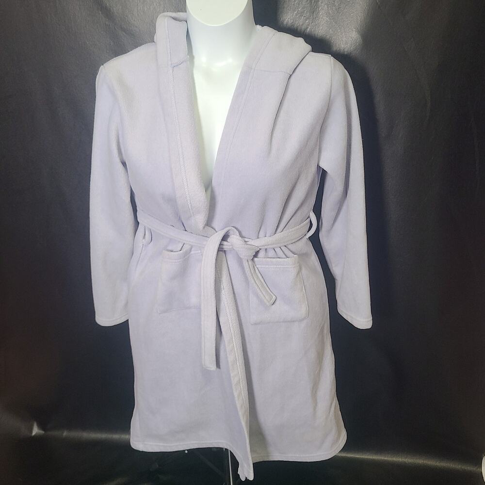 Garnet Hill Kids baby blue hooded bathrobe   size XL